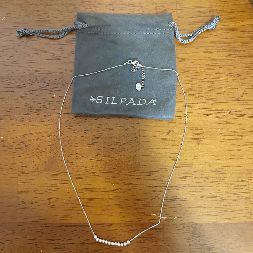 Silpada Sterling 925 Silver Trevi Fountain Necklace Size 20” Adj